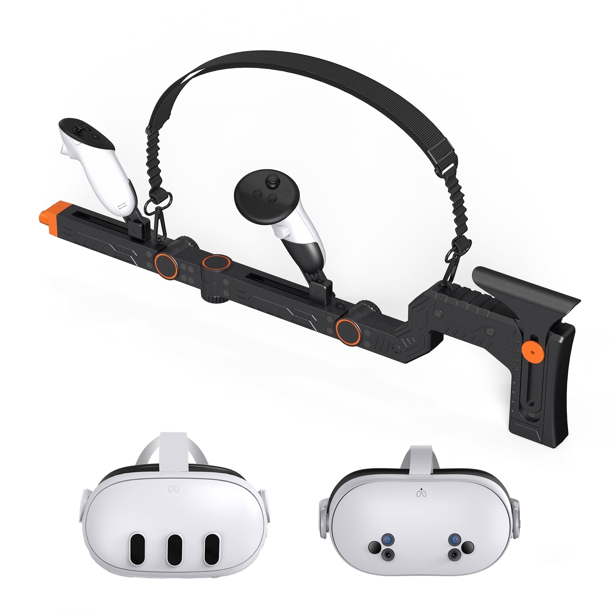 VR Gun Stock for Meta Quest 3 & Quest 3S, Durable Mechanical Angle ...