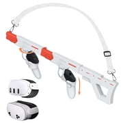 VR Gunstock for Meta Quest 3, Quest 3S Rifle-Like or Dual-Pistol Handle VR Gun Stock Quest3 VR Games Accessories Connect to Touch Controller, Real Game Feeling