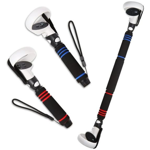 VR Handle Attachments for Meta/Oculus Quest 2 Gorilla Tag Accessories,VR Gorilla Tag Long Arms Grips for Meta Quest 2 Beat Saber Golf Club Baseball and VR Games