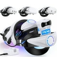 thumbnail image 1 of VR Head Strap Compatible with Meta Quest 3/3S/2, Adjustable Elite Strap Replacement Intended for Quest 4 Head Strap, Enhanced VR Accessories Support Comfort Reduce Pressure Extend Playtime, 1 of 8