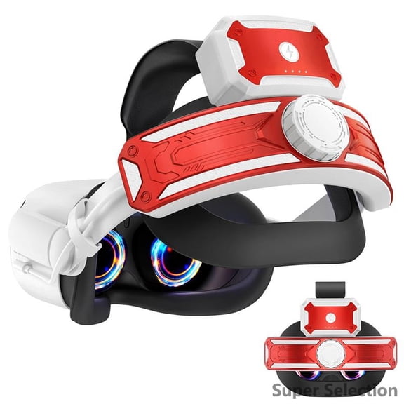 VR Head Strap With Battery Pack, Adjustable Comfort Strap For Extended Playtime, Enhanced Support For Immersive Gaming, Headset Accessory