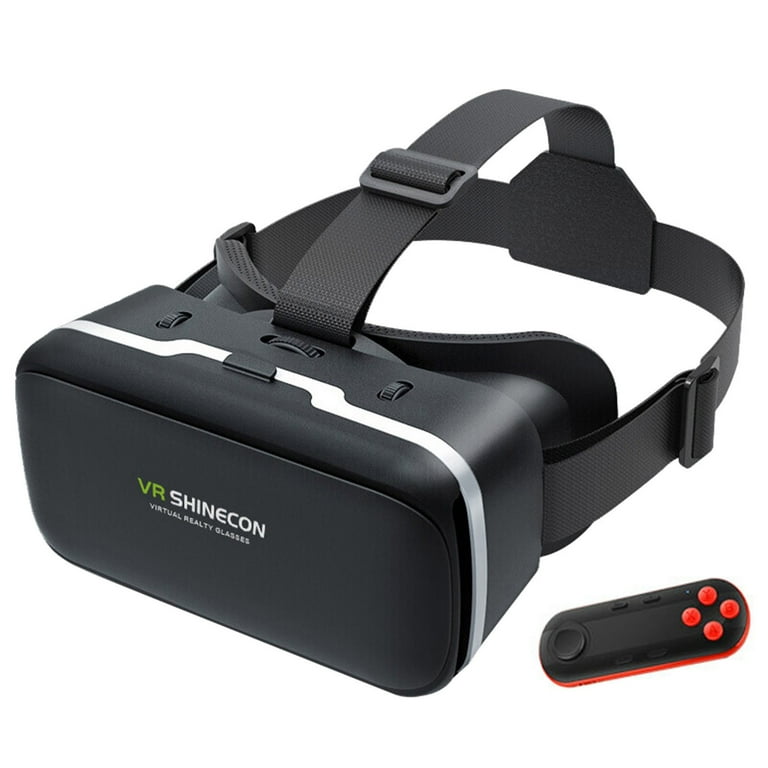 VR Headset with HD Aspheric Lenses, Adjustable Focus Headband