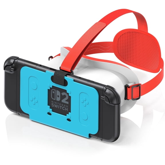 VR Headset for Nintendo Switch 2, Virtual Reality Glasses with Adjustable HD Lenses and Comfortable Head Strap, Labo VR Kit 3D Goggles for Switch 2 Accessories, Orange and Blue