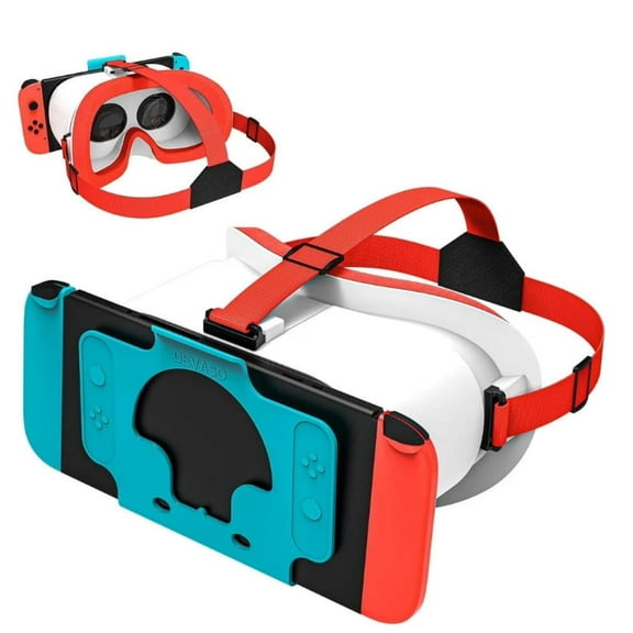 VR Headset for Nintendo Switch & Switch OLED, Upgraded Switch Virtual Reality Glasses with Adjustable HD Lenses and Comfortable Head Strap, Labo VR Kit 3D Goggles for Switch Accessories