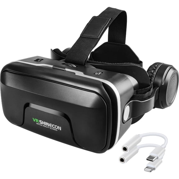 VR Headset for Phone, 3D Virtual Reality Headset for VR Games & 3D Movie, VR Glasses with Adjustable Pupil Distance VR Goggles, Virtual Reality Headset for iPhone/Android, Fits 4.7"-7.2" Devices