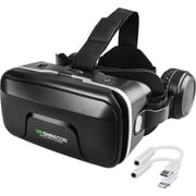 VR Headset for Phone, 3D Virtual Reality Headset for VR Games & 3D Movie, VR Glasses with Adjustable Pupil Distance VR Goggles, Virtual Reality Headset for iPhone/Android, Fits 4.7-7.2 Devices
