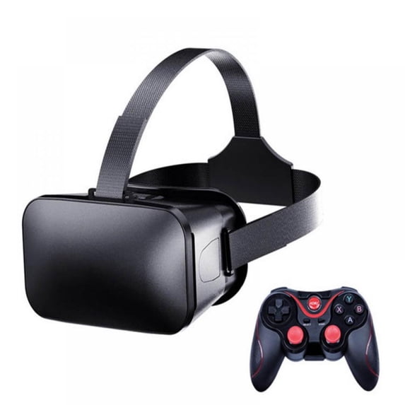 VR Headset VR Glasses Virtual Reality Glasses For 4.7- 6.7INCH Smart Phone, VR Headset for IPhone Android Games With Headset Controllers