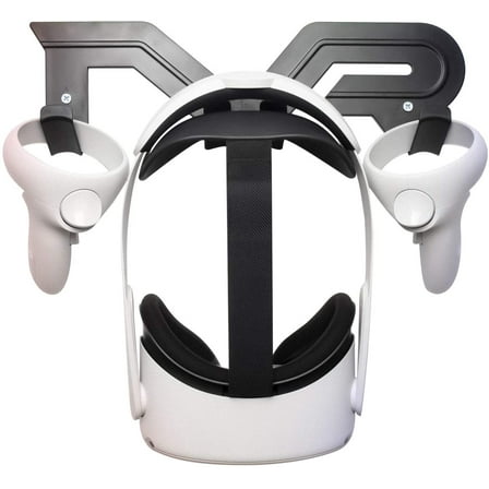 VR Headset Wall Mount Storage Stand Hook Compatible with General purpose (Black)