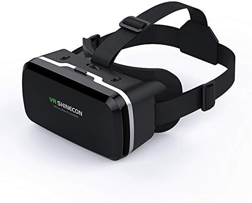 VR Headset for Samsung and Android Phones - Anti-Blue Eyes Protected HD Lenses, VR Goggles for All Smartphone /4.7-6.0in (Without Handle)