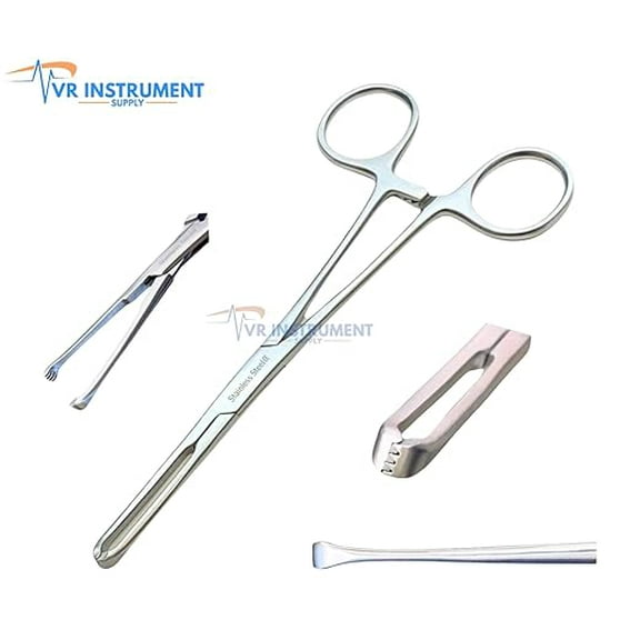 VR INSTRUMENT SUPPLY Allis Tissue Clamp Forceps 6" 4x5 Teeth German Stainless CE