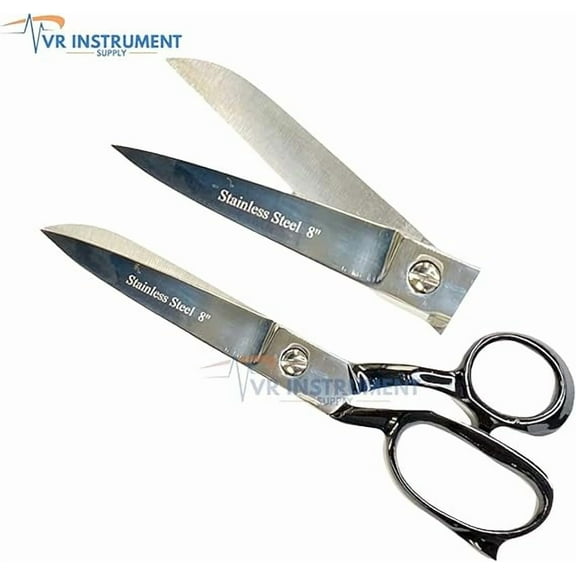 VR Instrument Supply 8 Heavy Duty Stainless Steel Tailor Upholstery Scissor Shears Utlity Sewing