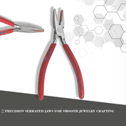 VR Instrument Supply Copper Jaw Pliers Flat Nose Plier Copper Lined Soft Jaws Forming Holding Bending 6.25 Inch