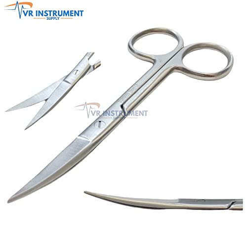 VR Instrument Supply Dissecting Scissors Curved 5.5" Sharp/Sharp
