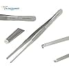 VR Instrument Supply Dissecting Tweezer Thumb Tissue Forceps 1X2 Teeth Rat Tooth 5.5"
