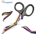 thumbnail image 1 of VR Instrument Supply EMT Trauma Shears 7.5 Inch Stainless Steel Bandage Scissors with Non-Stick Blades Multi Color Rainbow Color, 1 of 5