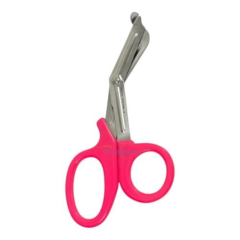 VR Instrument Supply EMT and Trauma Shears 7.5 Inch Bandage Scissors with Non-Stick Blades Pink Handle German Stainless Steel