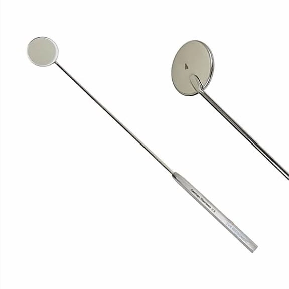 VR Instrument Supply Mirror #4 with Handle 8" Tool for Teeth Cleaning Inspection German Stainless CE