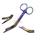 thumbnail image 1 of VR Instrument Supply Lister Bandage Scissors 5.5-Inch Stainless Steel Shears - Multi-Colored Rainbow Titanium Finish Cut Through Bandages, Dressing, Tape, Gauze, Clothing, 1 of 4