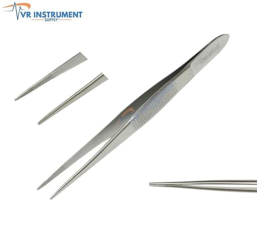 VR Instrument Supply Splinter Forceps High Precision Straight Serrated ...