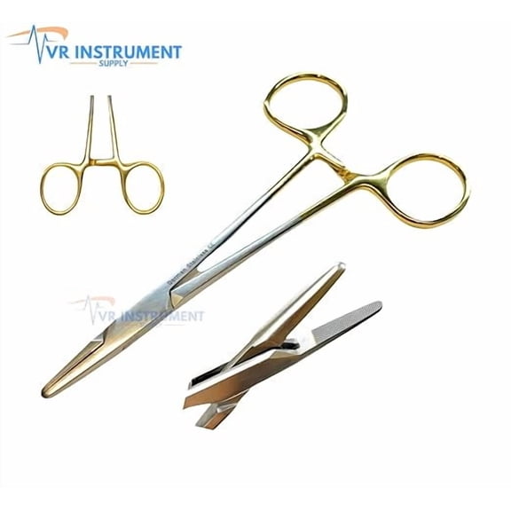 VR Instrument Supply T/C Germany Mayo Hegar Needle Holder Driver  Serrated Tool 5.5 inch German stainless CE