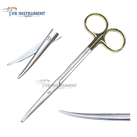 VR Instrument Supply T/C Tungsten Carbide Inserts Metzenbaum Scissors Curved Blunt/Blunt German Stainless CE