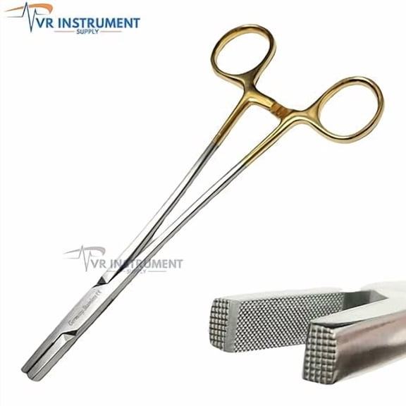 VR Instrument Supply Tungsten Carbide Inserts Wire Twister Needle Holder 8 cm German Stainless CE