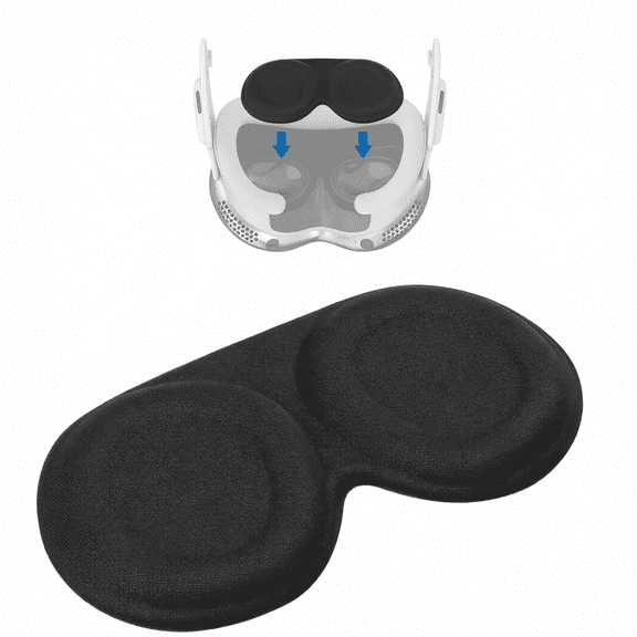 VR Lens Protective Cover EVA Dust Proof Anti Scratch VR Headset Accessories Compatible with Apple Vision Pro Meta Quest 3 Black 2 Pcs
