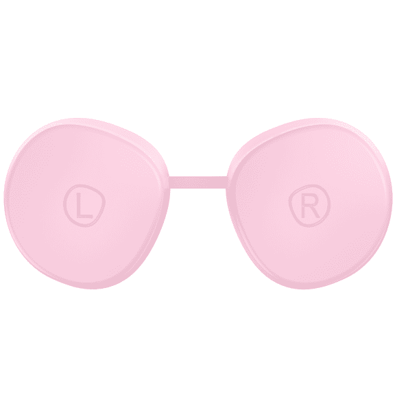 VR Lens Protective Cover Pink Soft TPU Anti Scratch Light Blocking Lens Guard Accessory Compatible with Meta Quest 3s/Quest 2