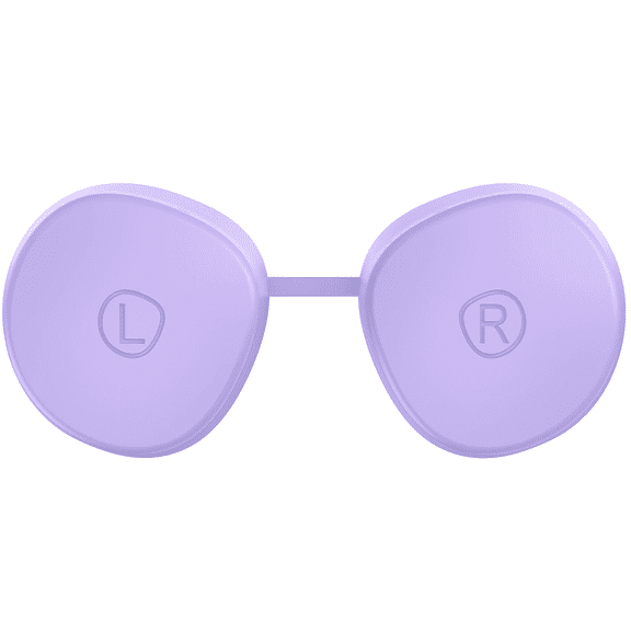 VR Lens Protective Cover Purple Soft TPU Anti Scratch Light Blocking Lens Guard Accessory Compatible with Meta Quest 3s/Quest 2