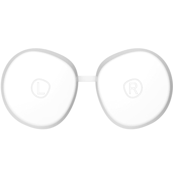 VR Lens Protective Cover White Soft TPU Anti Scratch Light Blocking Lens Guard Accessory Compatible with Meta Quest 3s/Quest 2