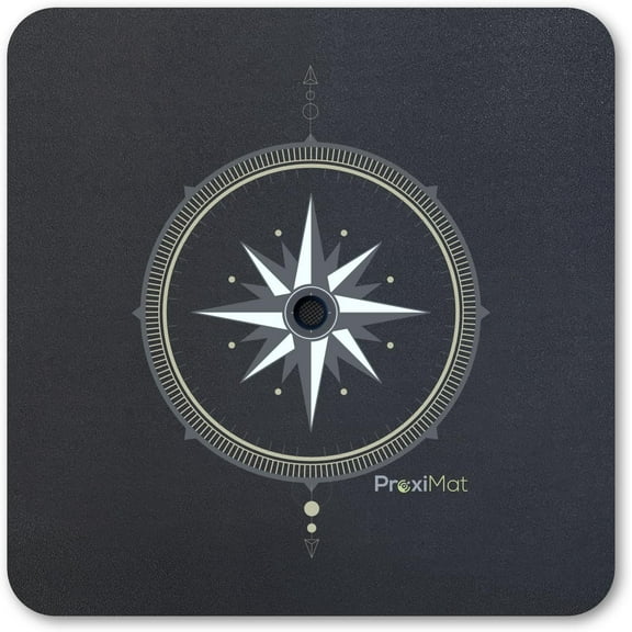 VR Mat - ProxiMat 35 Inch Compass X-Large Square Mat for Virtual Reality - Play with Both Feet on The Mat