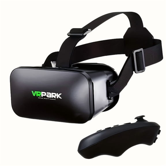VR Park All-in-One 3D Headset, Lightweight ABS Material, Comfortable Headband With Adjustable Nose Pad, for Immersive Gaming and Private Experiences, Perfect for Home Theater and Recording