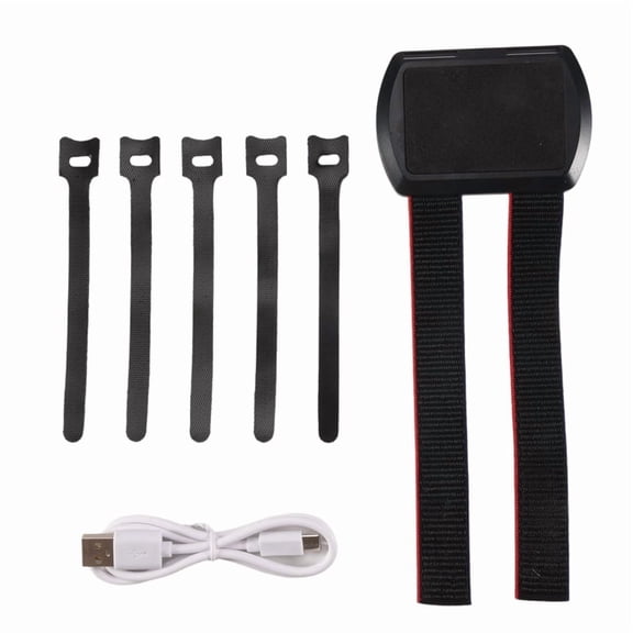 VR Power Bank Fixing Bracket Battery Strap for Adjustable Head Strap Battery Fixed Holder VR Accessories,1 x Fixing Bracket Strap 4 x Nylon Sticker 1 x USB Charging Cable,black