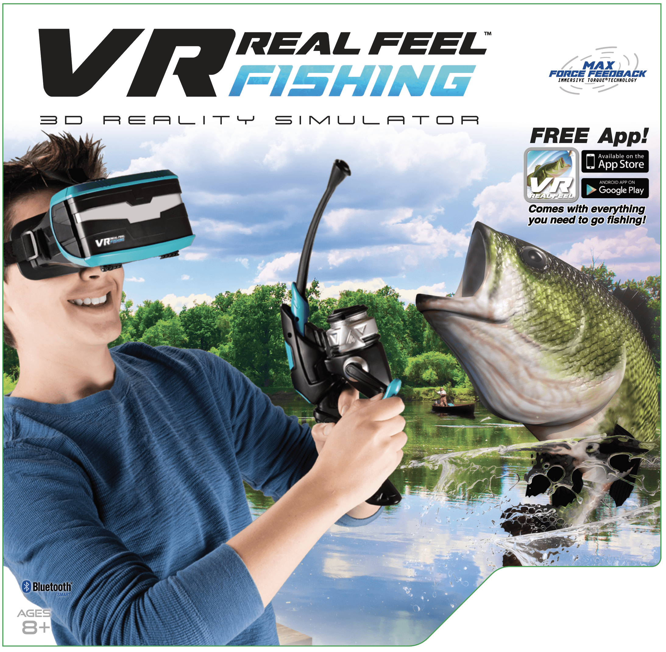 VR Real Feel Fishing W/ Headset 