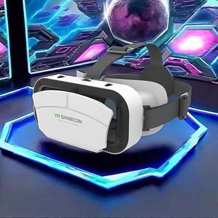 VR Smart 3D Glasses, Lightweight Adjustable Lenses, Battery-Free for Immersive VR, Compatible with 4.7-6.53" Phones, Movies, Gaming & Home Theater, Ergonomic Comfort Fit