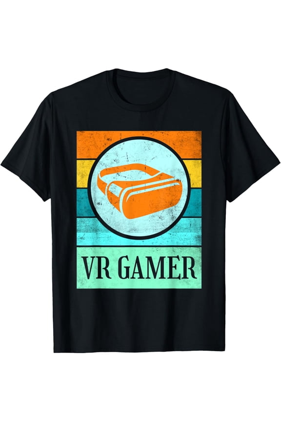 VR T Shirt Gamer Gifts for Men Women Kids Girl Boy T-Shirt