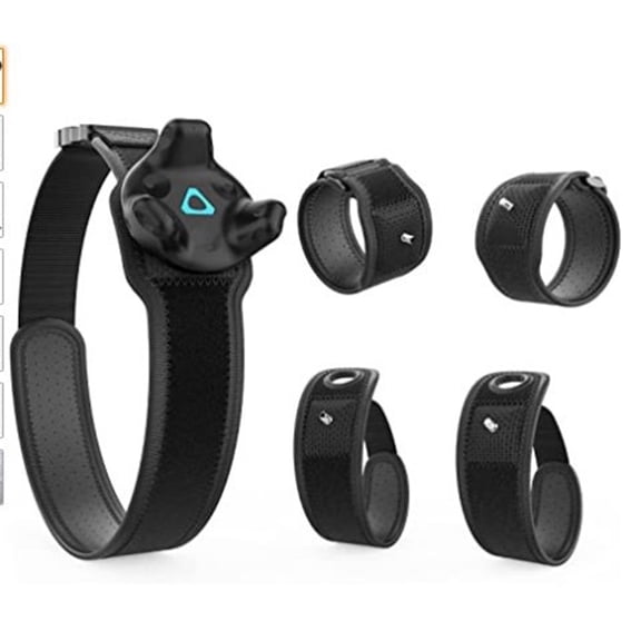VR Tracker Strap Adjustable Full Body Mount Set  Virtual Reality Wrist Waist Leg Straps For Motion Tracking, Compatible With VR Systems