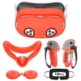 thumbnail image 1 of Baoyemes Silicone Cover Set for Oculus/Meta Quest 3S, VR Accessories for Meta Quest 3S, Protective Cover Set Includes Controller Grip Cover, Face Cover, VR Shell Cover (Red), 1 of 18