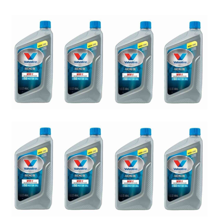 VR1 Racing Engine Motor Oil VALVOLINE 822350 SAE 50 Pack of 10