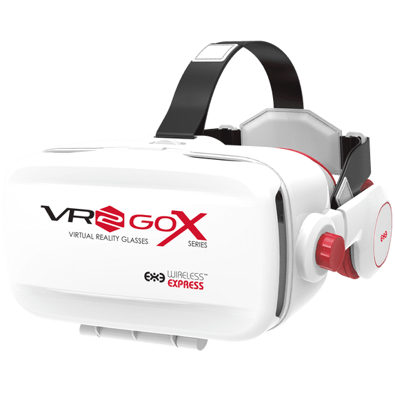 VR2GO X-Series 3D Virtual Reality Headset with Headphones - WHITE