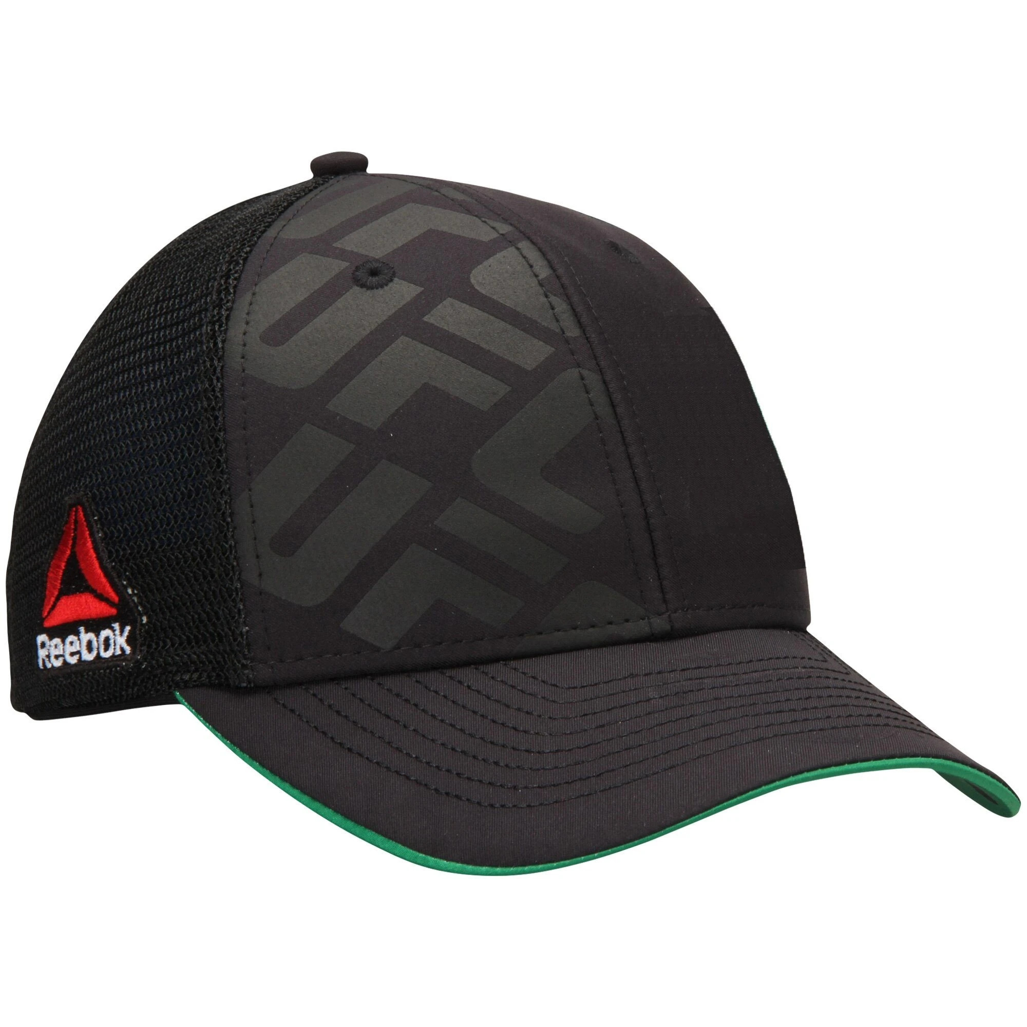 [VR57Z] UFC Meshback Trucker Snapback Hat - Black | Green - Walmart.com