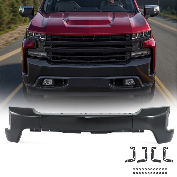 VRC Split Front Bumper Cover for 2019-2022 Chevrolet Silverado 1500 Black