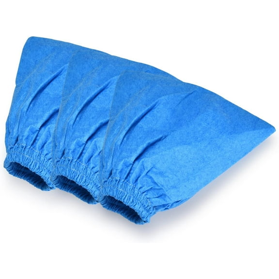 VRC5 Cloth Filter Bags for Vacmaster 4 to 16 Gallon Wet/Dry Vacuums VBV1210 VJC507P, 3 Pack