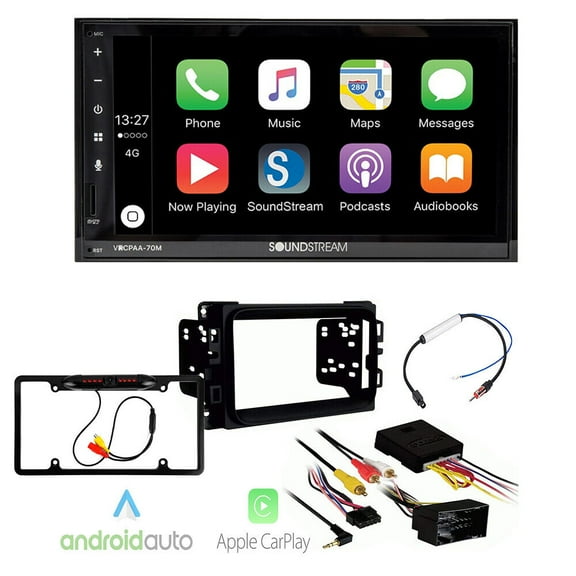 VRCPAA-70M 7" Double DIN Bluetooth CarPlay Android Dash Kit for 2013-2017 RAM 1500