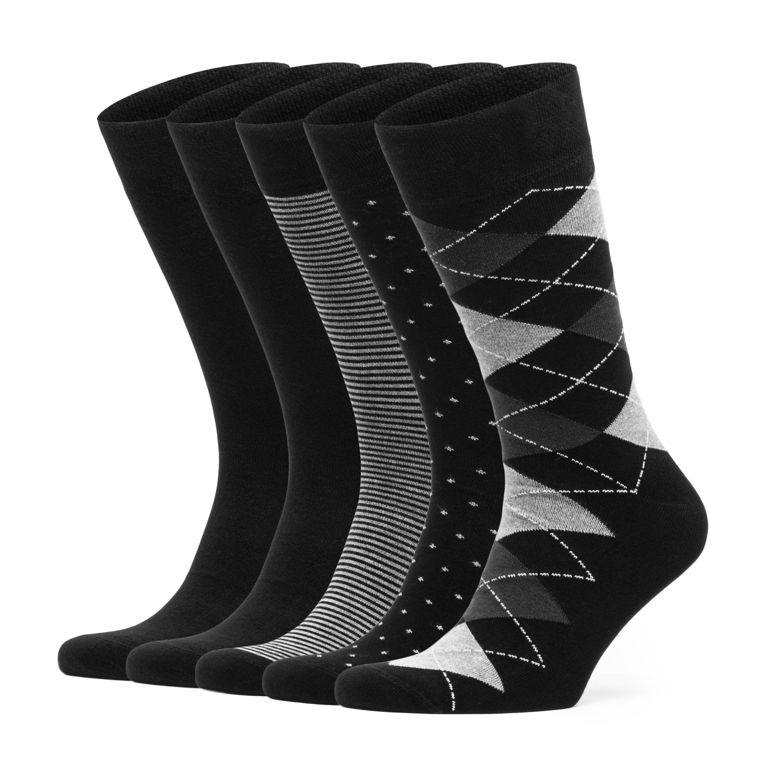 VRD SOCKS Mens Dress Socks Bamboo Socks for Men 5Pack Size 911