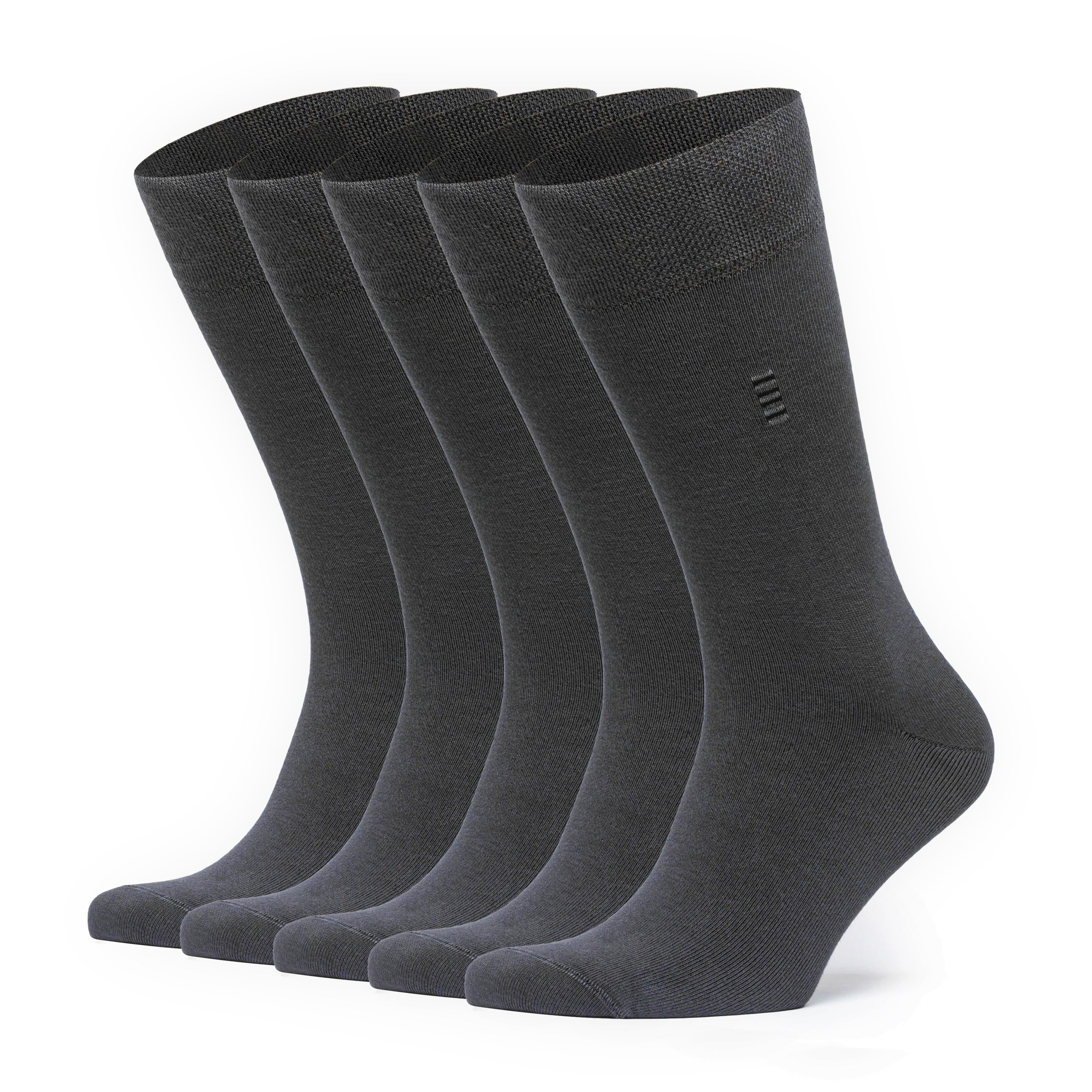 VRD SOCKS Mens Dress Socks - Bamboo Socks for Men - 5-Pack - Size 9-11 /  11-13 - Assorted Plain 2