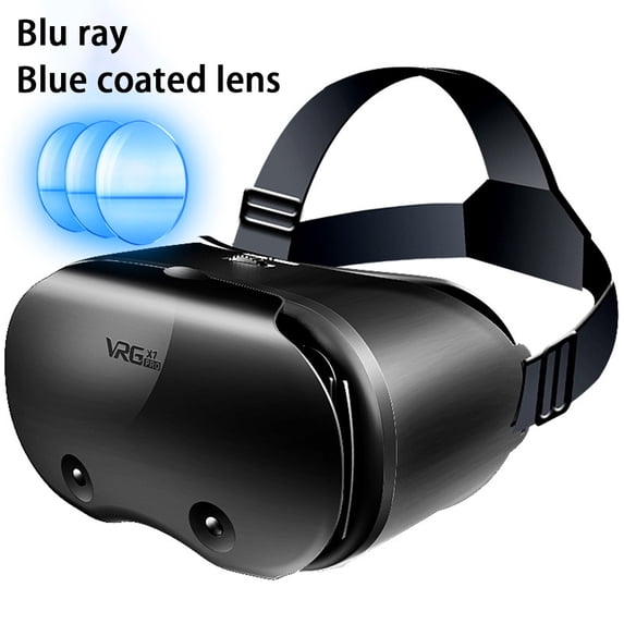 VRG Pro X7 VR Glasses Blue Light Eye Protective Virtual Reality Helmet for 5-7 Inch Intelligent Phone