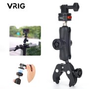 VRIG Magnetic Quick Release Super Clamp Motorcycle Bike Handlebar Fixed Crab Clamp for GoPro DJI Action 4 Insta360 Action Camera