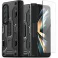 thumbnail image 1 of VRS Design Phone Case for Galaxy Z Fold 4, [Terra Guard Active] Premium Durable Phone Case with Semi-Auto Hinge Protector with Tempered Glass Screen Protector (Black), 1 of 8