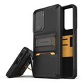 thumbnail image 1 of VRS Design Phone Case for Galaxy S21 FE (2021), [QuickStand Pro] Premium Sturdy Multi-Angle Kick Stand Phone Case (Black), 1 of 9